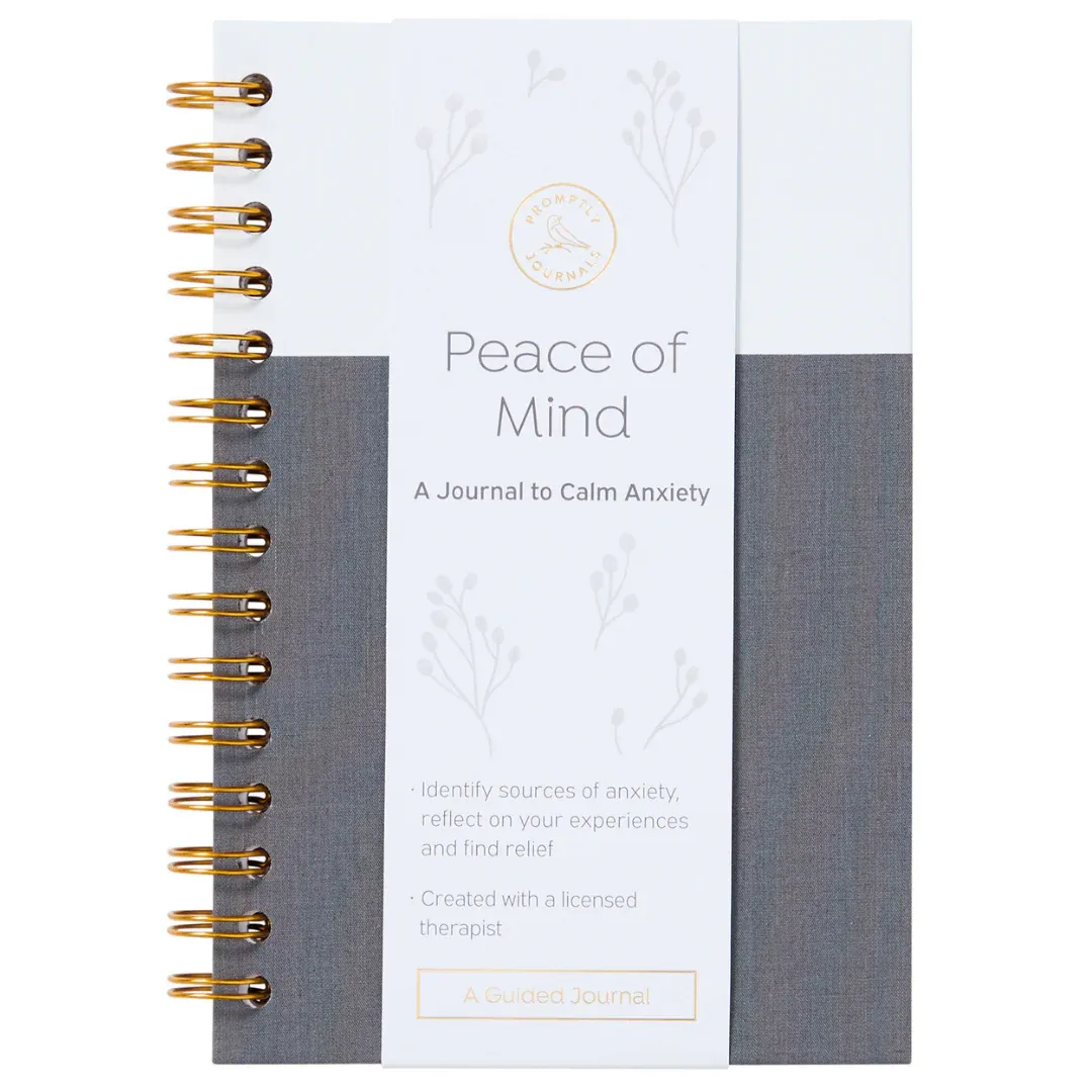 Peace Of Mind A Journal To Calm Anxiety Stone Grey