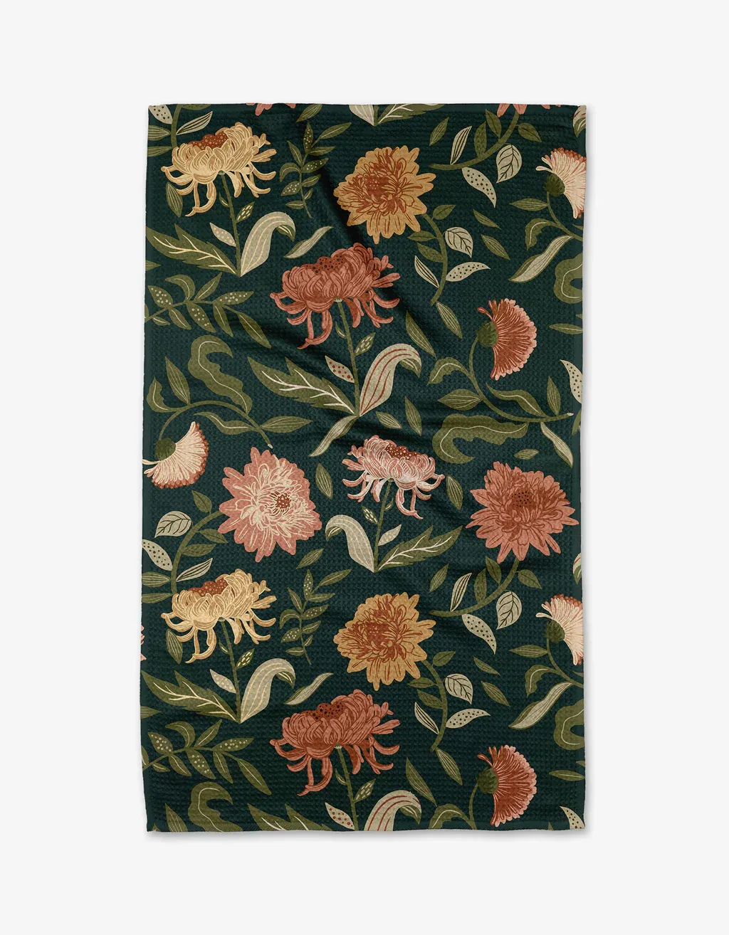 Geometry Tea Towel Chrysanthemums In November