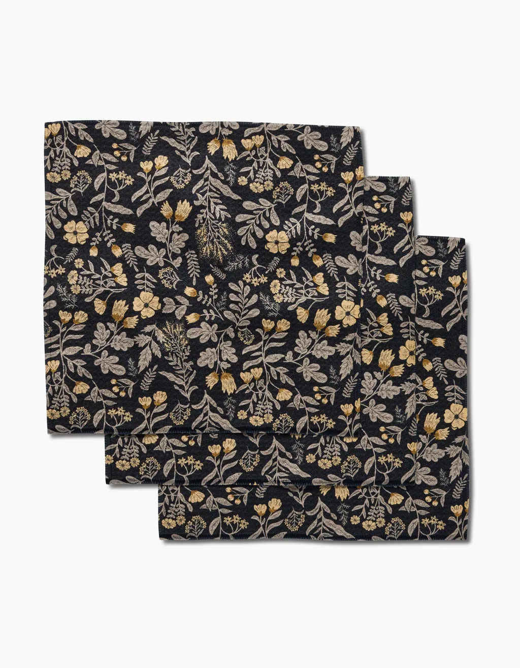 Geometry Dishcloth 3 Pack Woodland Wildflowers