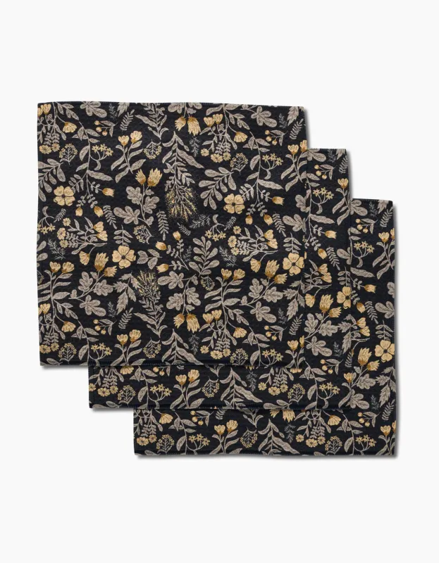 Geometry Dishcloth 3 Pack Woodland Wildflowers