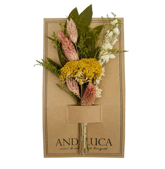 Yarrow And Larkspur Mini Bouquet