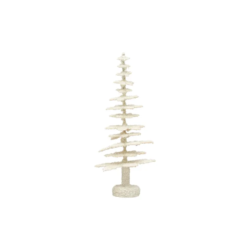 White Glitter Tree 12.5&quot;