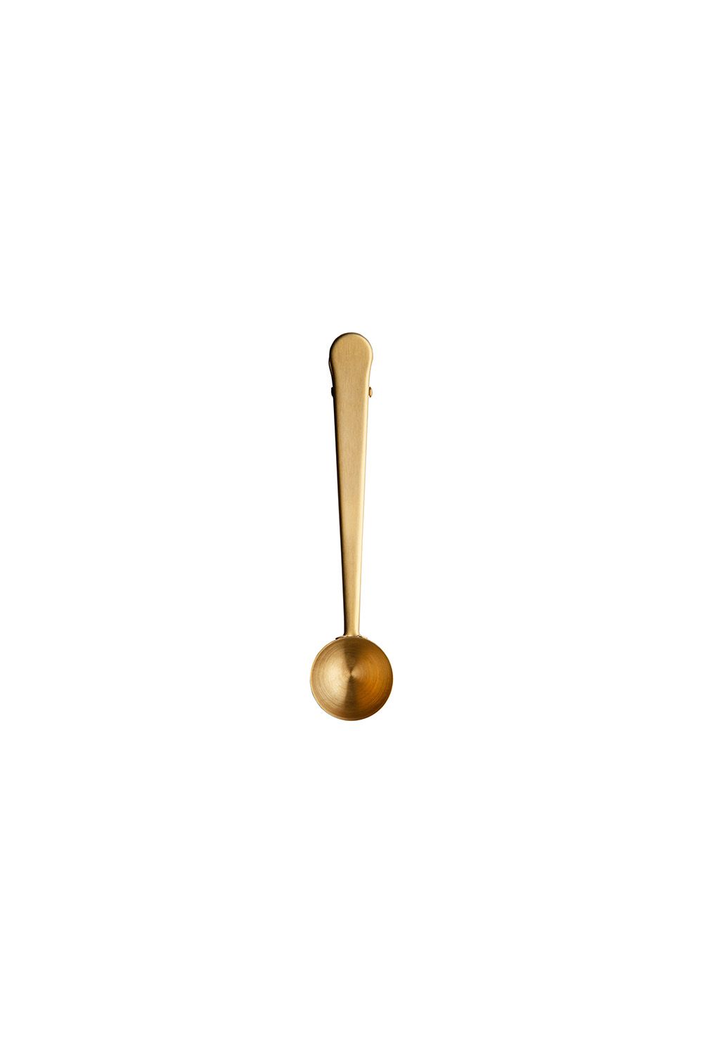 Coffee Spoon With Clip Gold