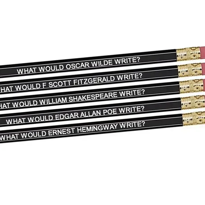 Pencil Set Famous Male Writers