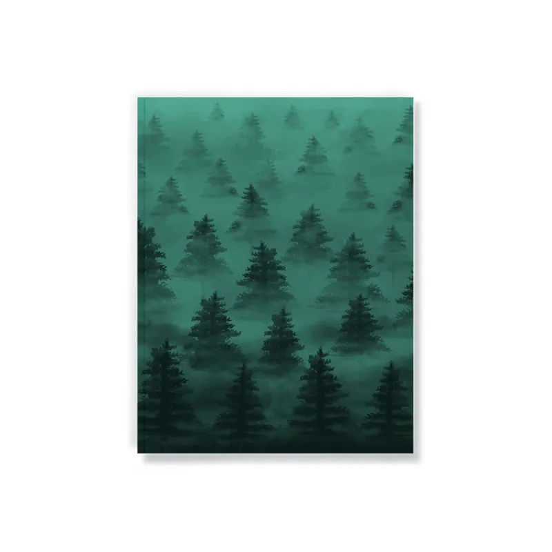 Silence Of Nature Medium Lined Notebook