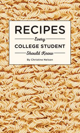 Book Recipes Every College Student Should Know