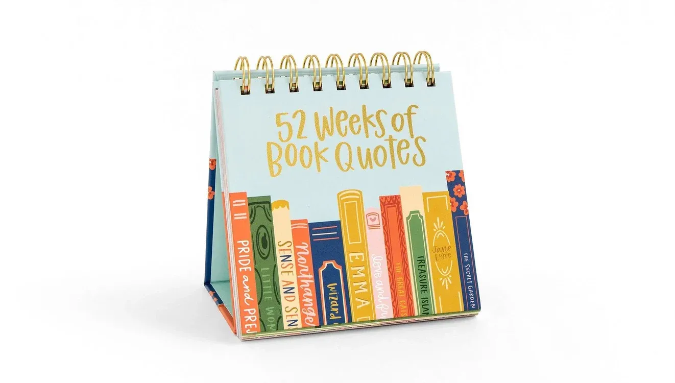 Desk Flip Calender 52 Weeks Of Book Quotes