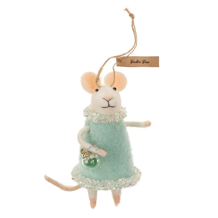 Felt Mouse Bauble Blair Ornament