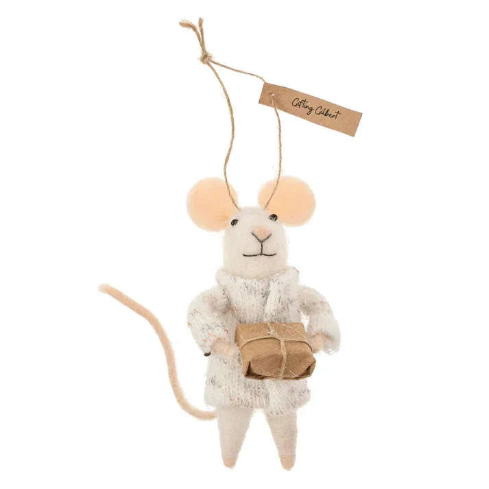 Felt Mouse Gifting Gilbert Ornament