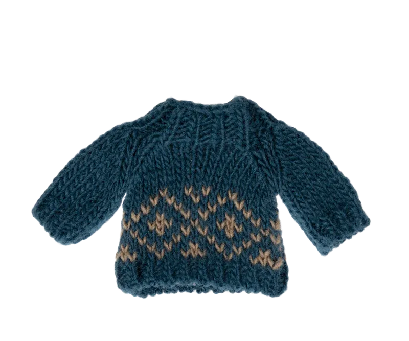 Maileg Knitted Sweater For Dad Mouse