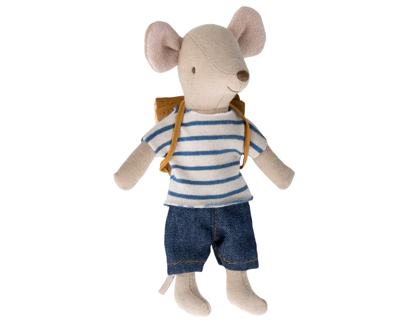 Maileg Tricycle Mouse Big Brother With Bag