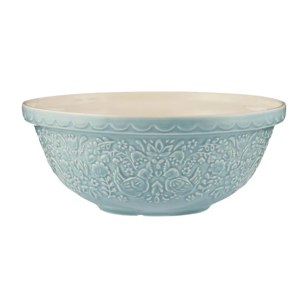 Mason Cash Home To Roost Cornflower Blue Mixing Bowl 11&quot;