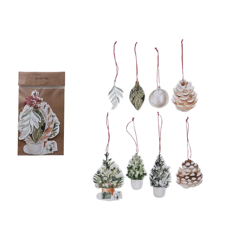 Paper Gift Tags/Ornaments Plants