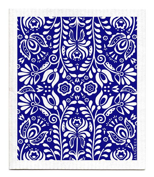 Swedish Cloth Scandi Bloom Blue