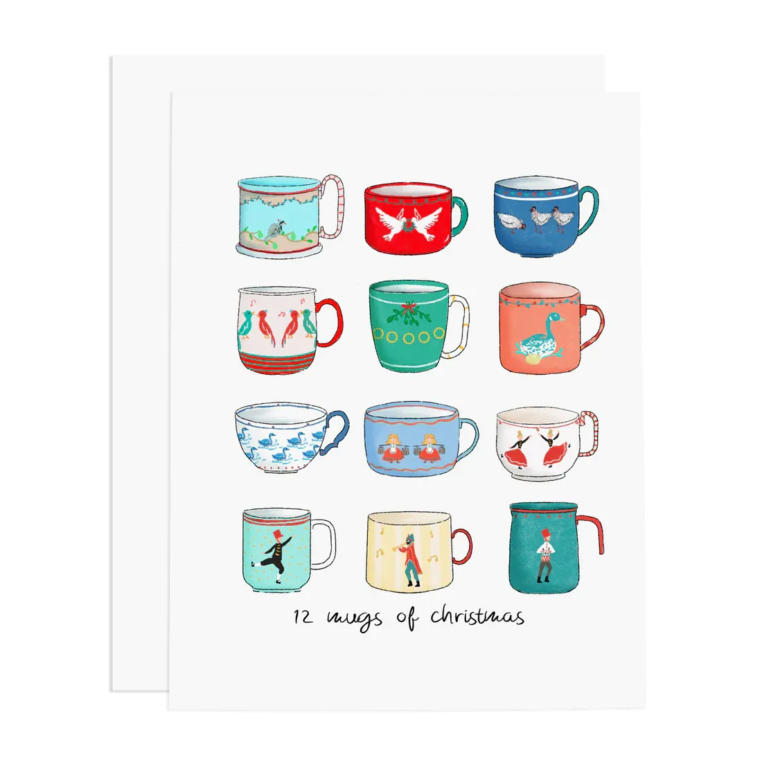 12 Mugs Of Christmas Card