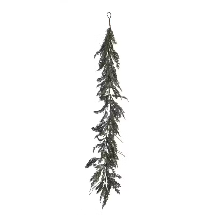 Dark Green Cedar Garland 72&quot;