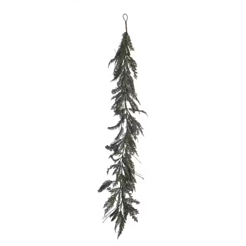 Dark Green Cedar Garland 72&quot;