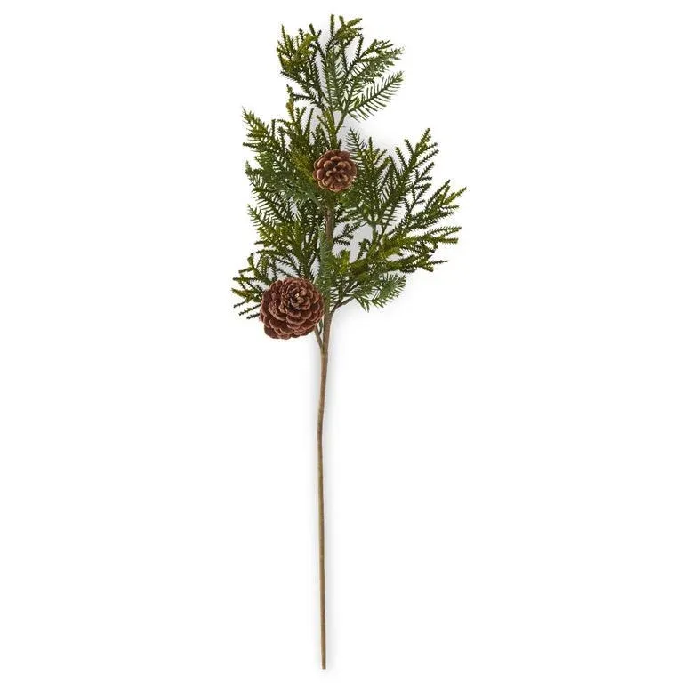 Mixed Pine Stem With Large &amp; Small Pinecones 35&quot; Final Sale