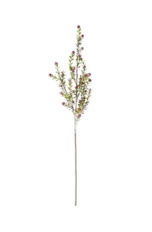 Glittered Snowy Red Berry Leaf Bush 21&quot; Final Sale