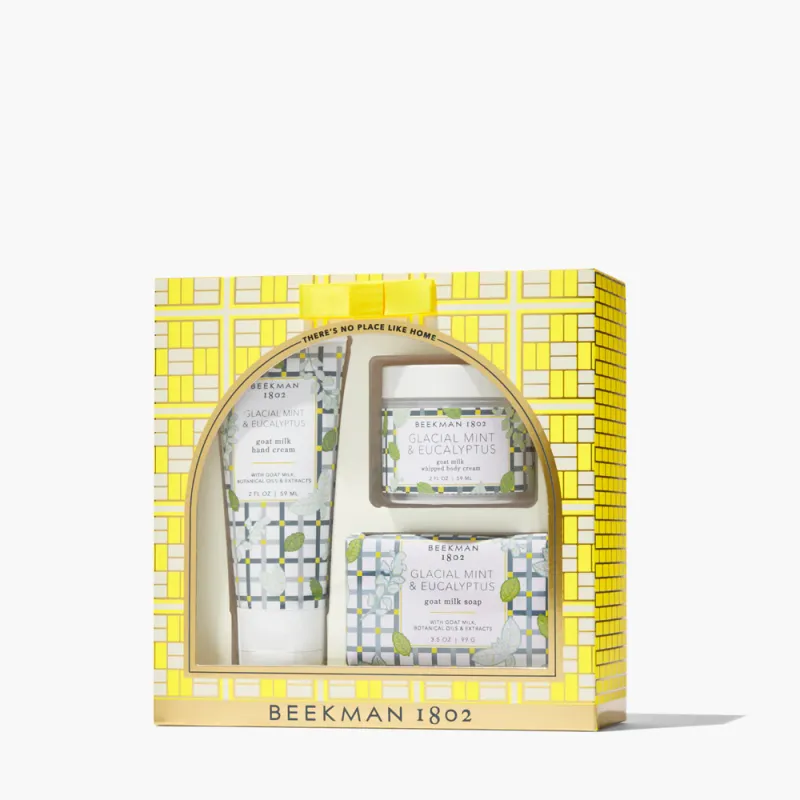 Beekman Theres No Place Like Home Gift Set Of 3 Glacial Mint &amp; Eucalyptus