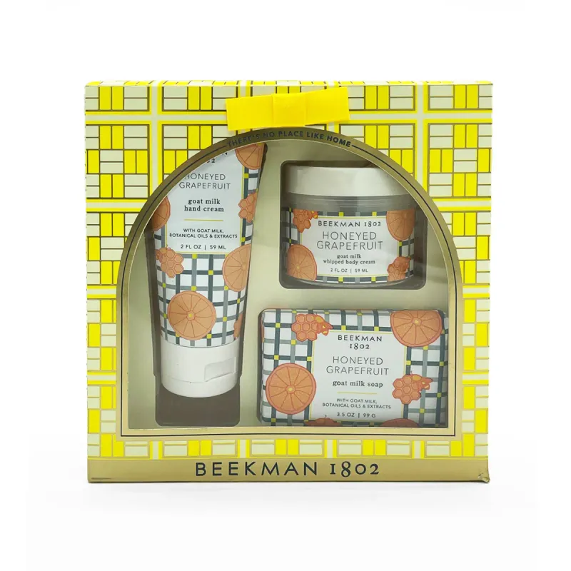Beekman Theres No Place Like Home Gift Set Of 3 Honeyed Grapefruit