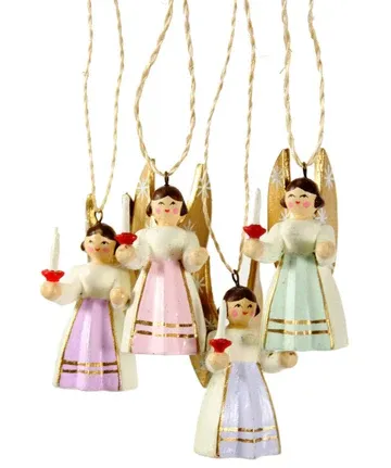 Tiniest Angel Ornament Light Purple