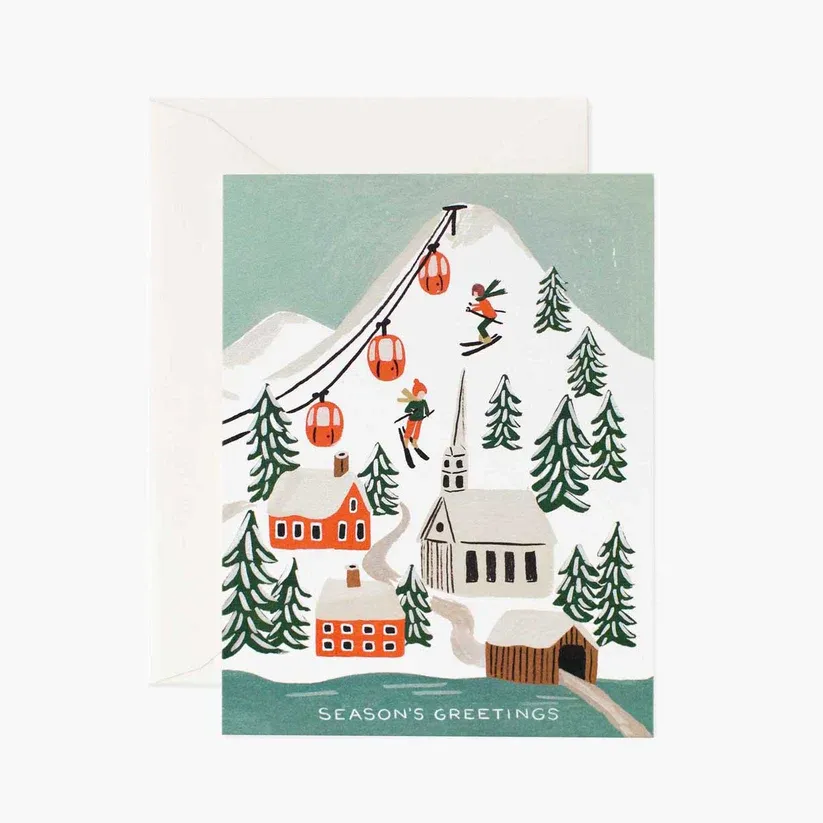 Rifle Paper Co. Card Holiday Snow Scene