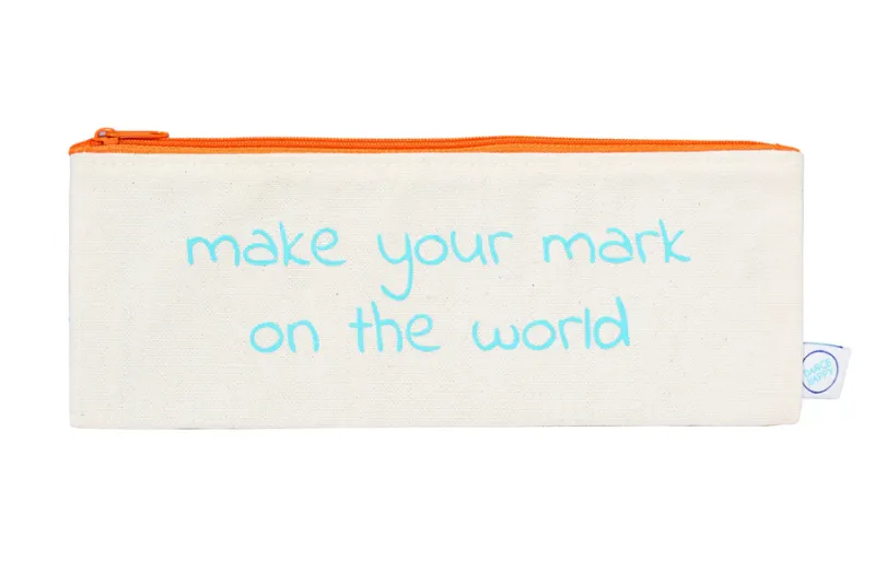 Make Your Mark Pencil Case In Aqua
