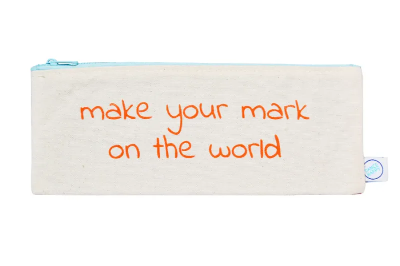 Make Your Mark Pencil Case In Orange
