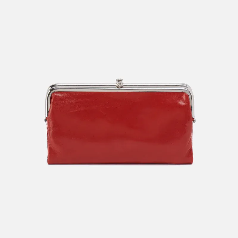 HOBO Lauren Clutch Wallet In Brick