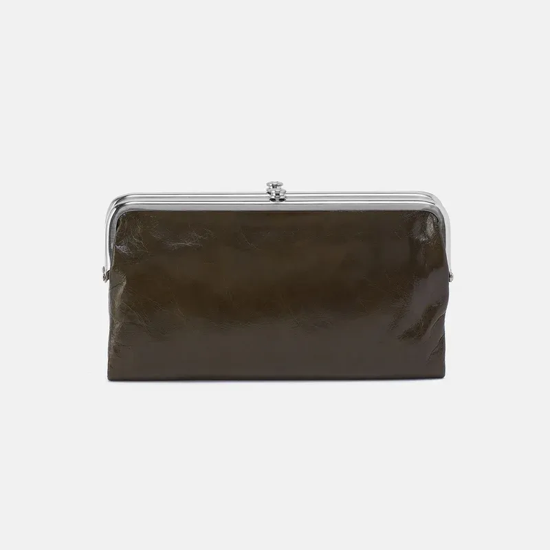 HOBO Lauren Clutch Wallet In Deep Moss