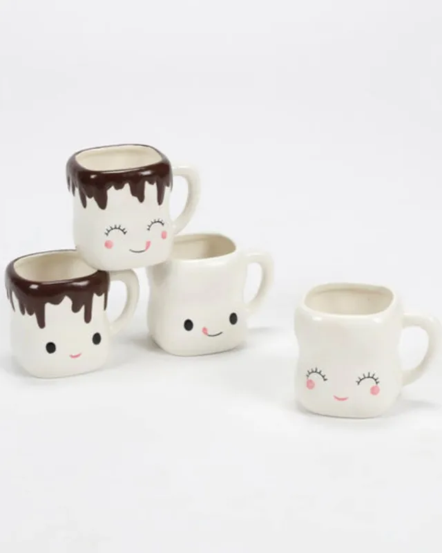 Marshmallow Mug Closed Eyes