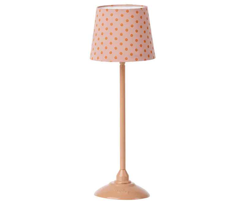 Maileg Mouse Miniature Floor Lamp In Dark Powder