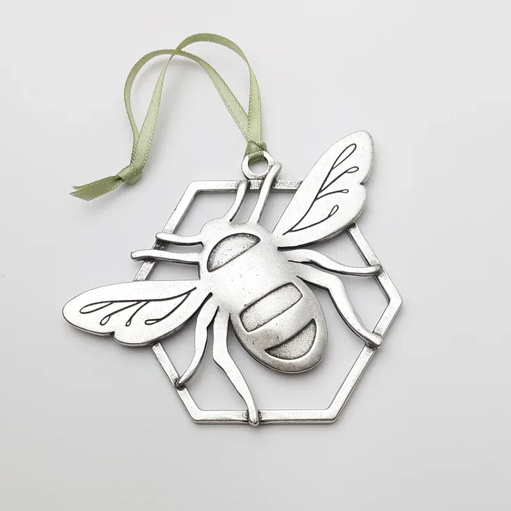 Handmade Honeybee Ornament