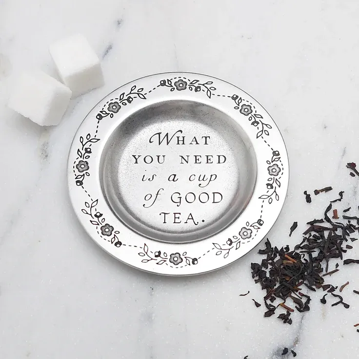 Handmade Pewter Tea Bag/Tea Infuser Holder