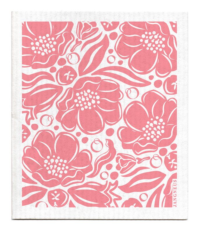 Swedish Cloth Flora Blush Pink