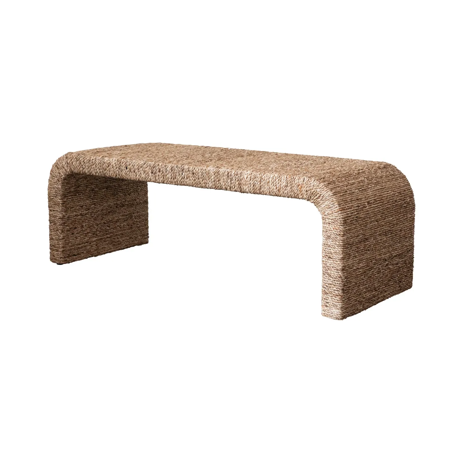 Acacia Wood &amp; Water Hyacinth Bench 48&quot; L x 15-3/4&quot; H
