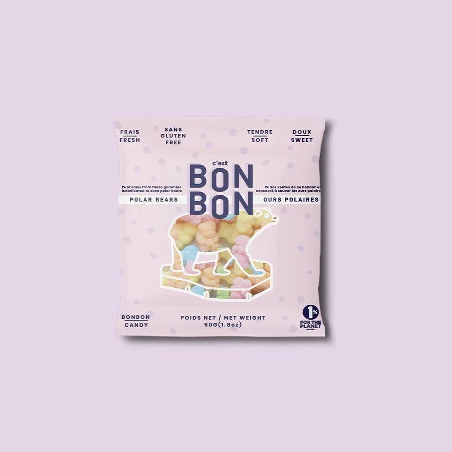 Bonbon Gummies Polar Bears 1.8oz