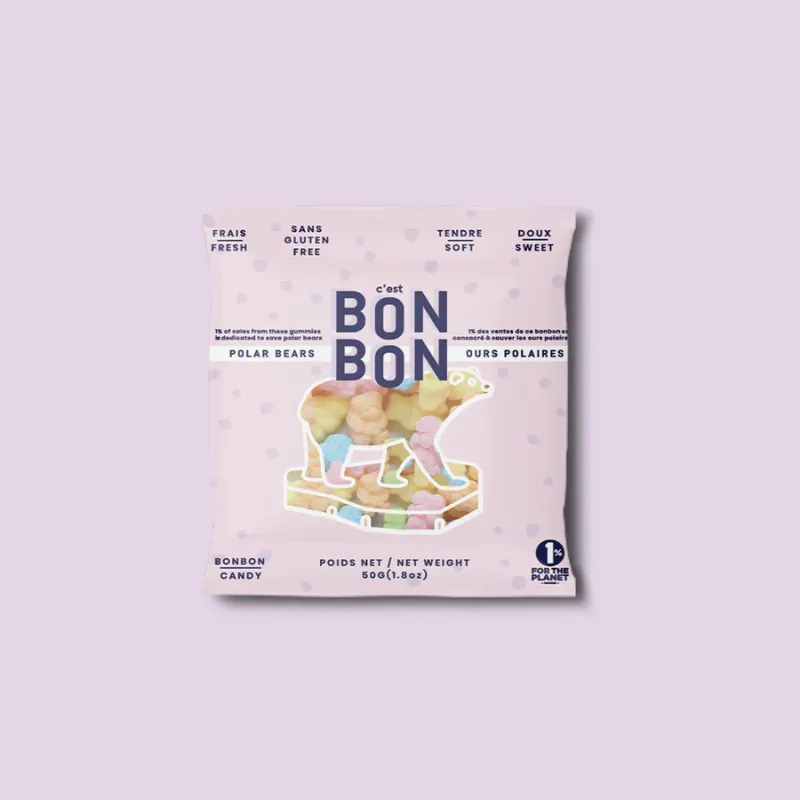 Bonbon Gummies Polar Bears 1.8oz