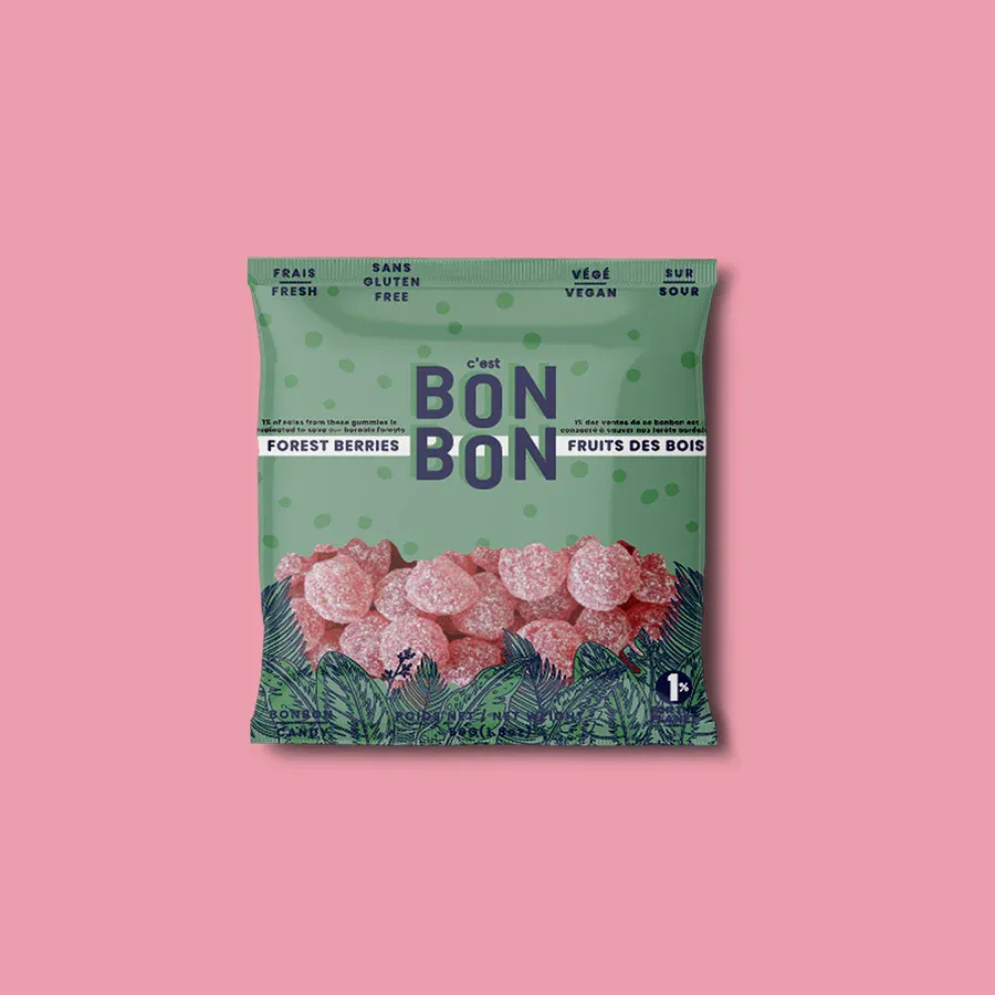 Bonbon Vegan Forest Berries 1.8oz