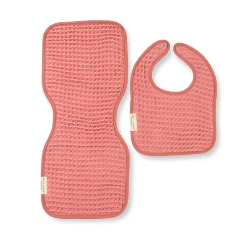 Baby Reversible Bib &amp; Burp Set Watermelon