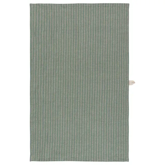 Linen Dishtowel Stripe In Jade