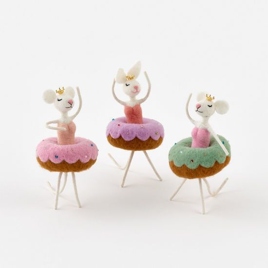Felt Donut Ballerina Bunny Purple