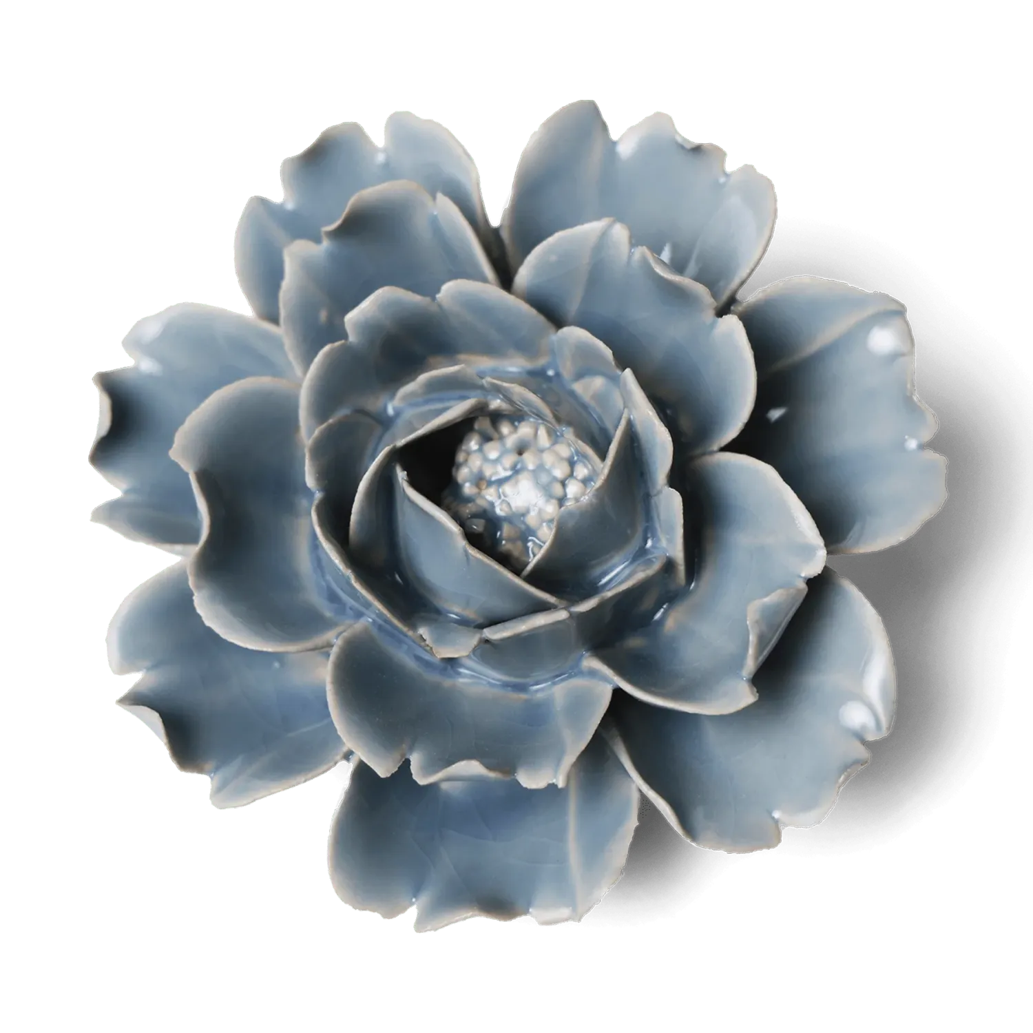 Ceramic Blue Rose Flower