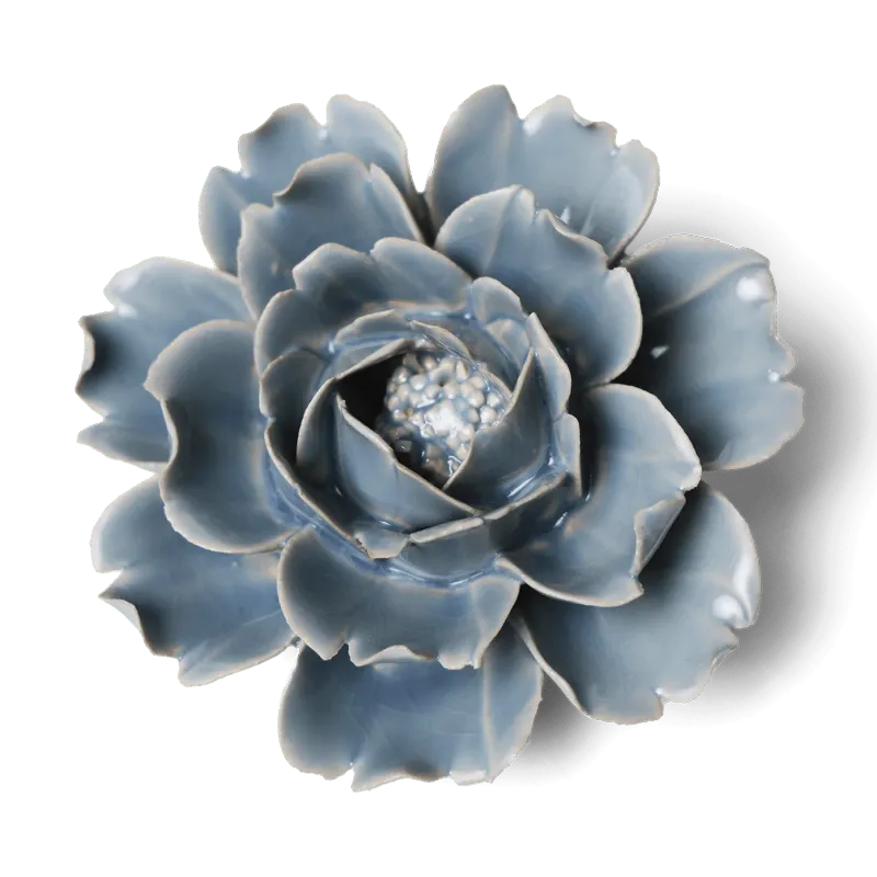 Ceramic Blue Rose Flower