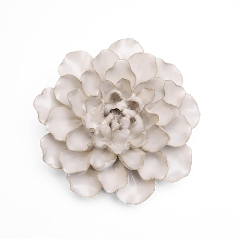 Ceramic White Water Lily Flower