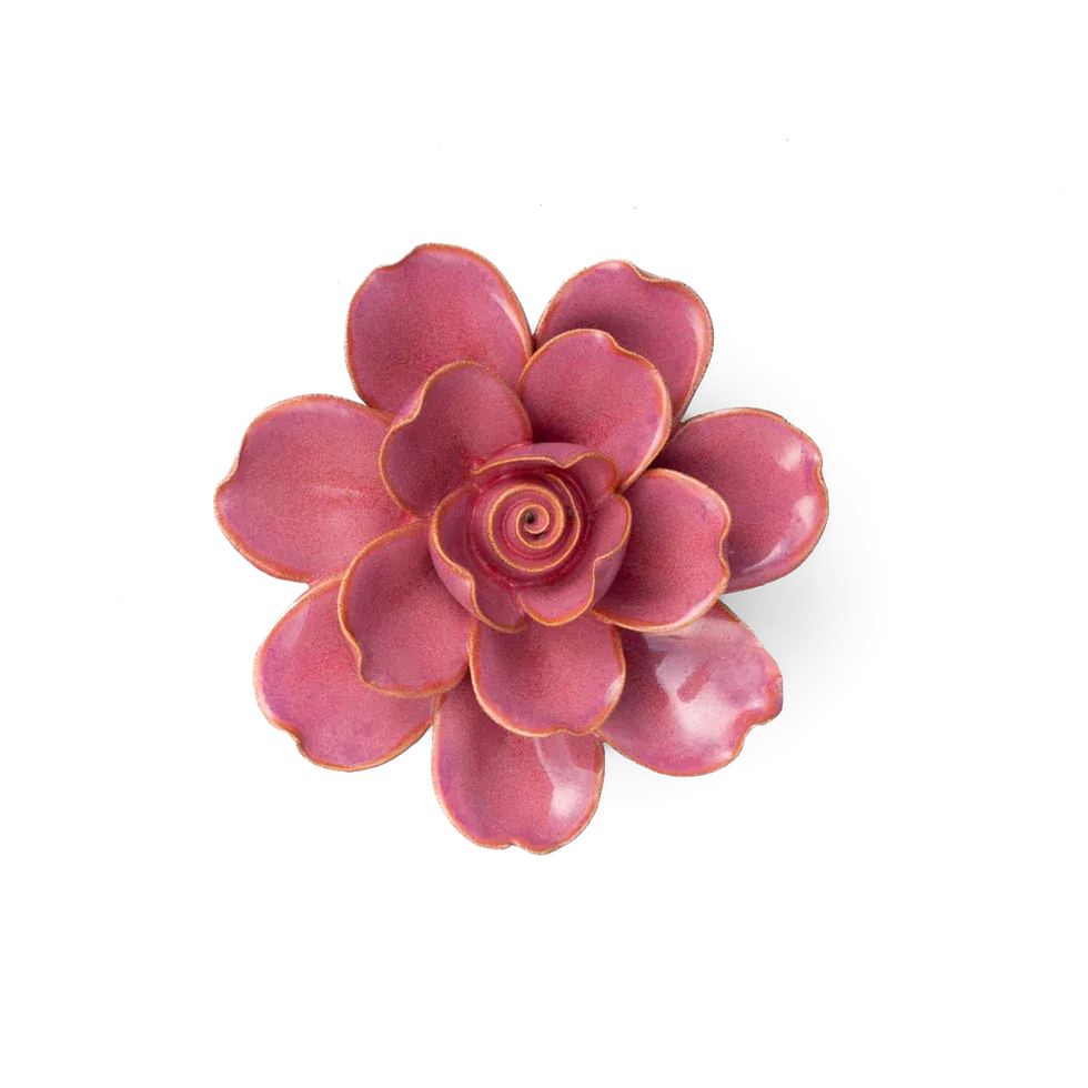 Ceramic Flower Pink Gardenia