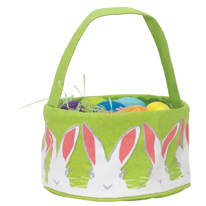 Bunny Ears Canvas Easter Basket Final Sale