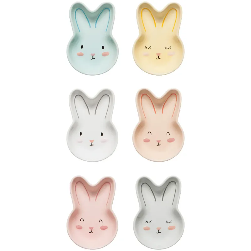 Pinch Bowl Easter Bunny Peach