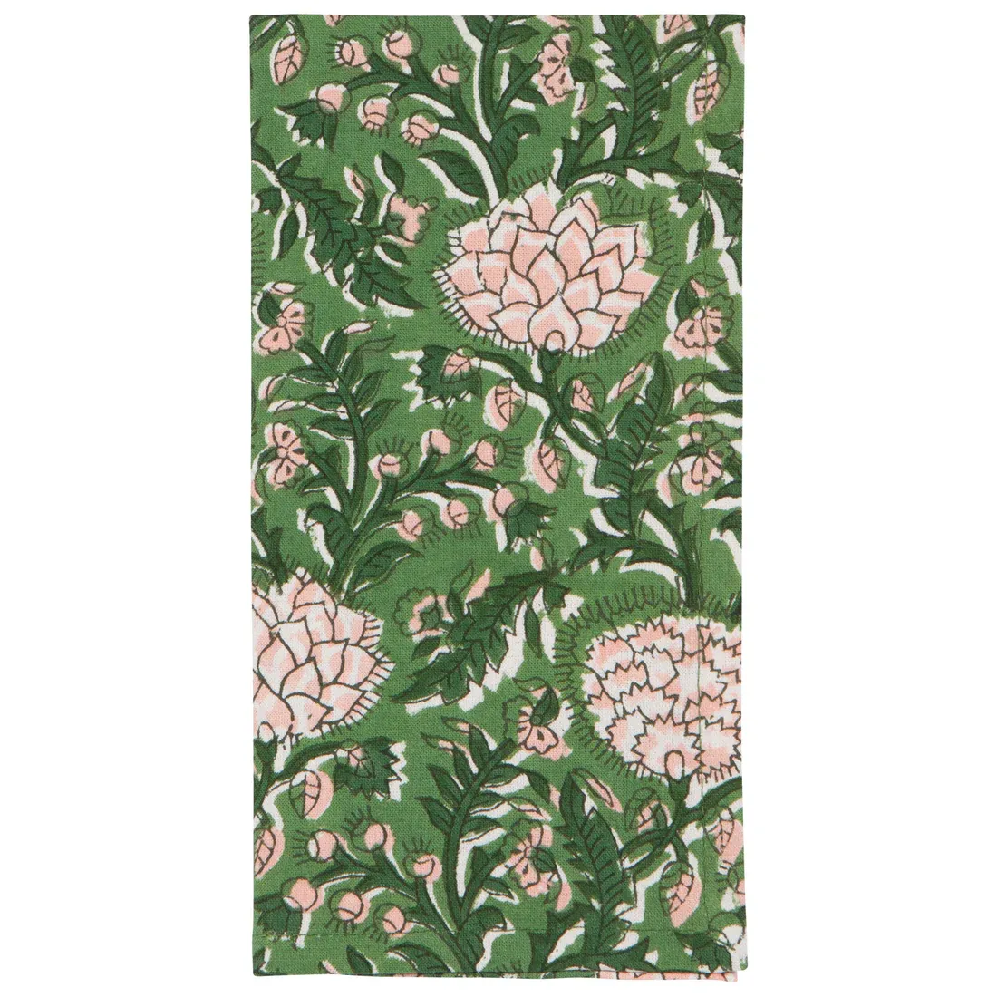Napkin Set/4 Block Print Peony